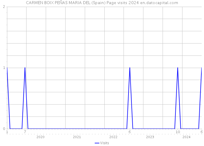 CARMEN BOIX PEÑAS MARIA DEL (Spain) Page visits 2024 