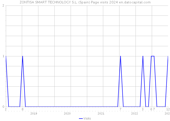 ZONTISA SMART TECHNOLOGY S.L. (Spain) Page visits 2024 