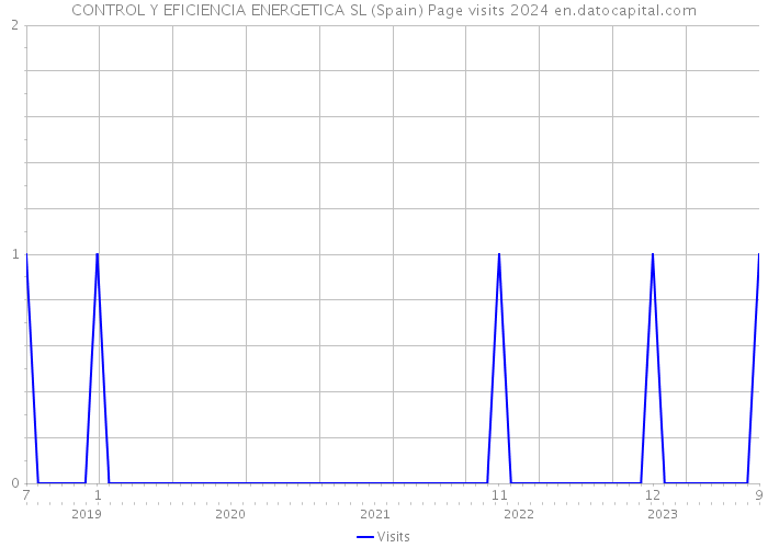 CONTROL Y EFICIENCIA ENERGETICA SL (Spain) Page visits 2024 