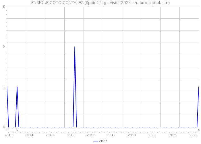 ENRIQUE COTO GONZALEZ (Spain) Page visits 2024 