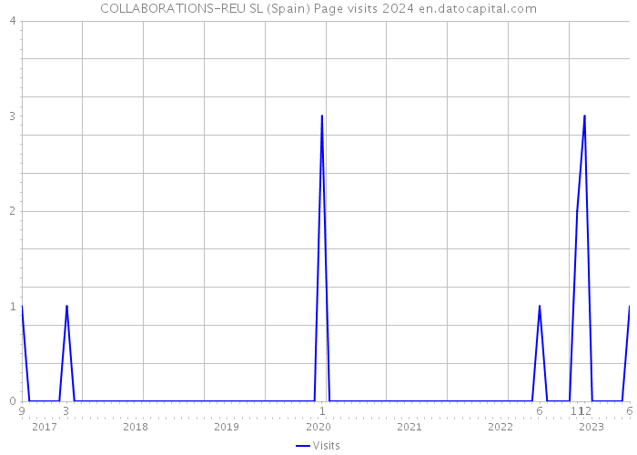 COLLABORATIONS-REU SL (Spain) Page visits 2024 