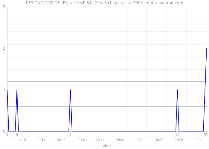 PERITACIONS DEL BAIX CAMP S.L. (Spain) Page visits 2024 