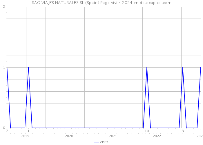 SAO VIAJES NATURALES SL (Spain) Page visits 2024 