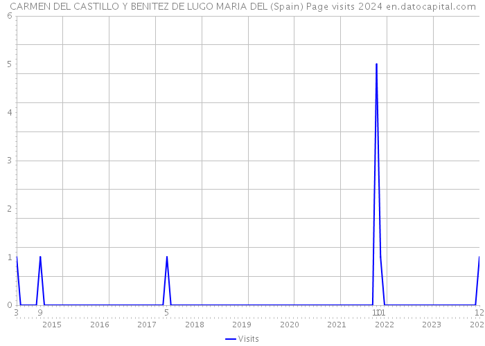CARMEN DEL CASTILLO Y BENITEZ DE LUGO MARIA DEL (Spain) Page visits 2024 