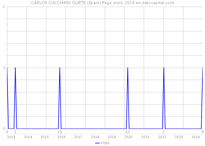 CARLOS CUCCIARDI OLIETE (Spain) Page visits 2024 