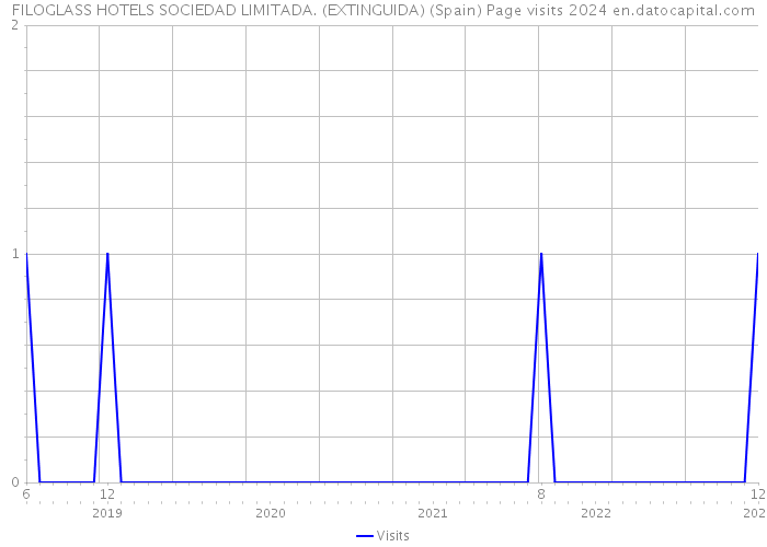 FILOGLASS HOTELS SOCIEDAD LIMITADA. (EXTINGUIDA) (Spain) Page visits 2024 