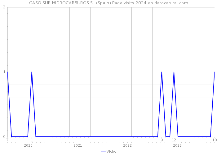 GASO SUR HIDROCARBUROS SL (Spain) Page visits 2024 