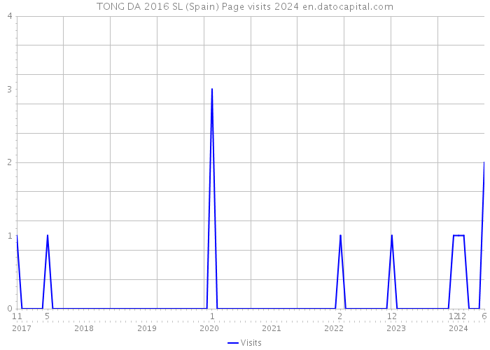 TONG DA 2016 SL (Spain) Page visits 2024 