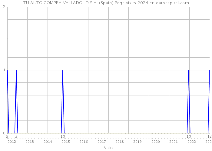 TU AUTO COMPRA VALLADOLID S.A. (Spain) Page visits 2024 