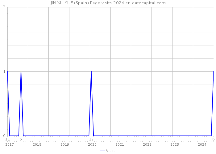 JIN XIUYUE (Spain) Page visits 2024 