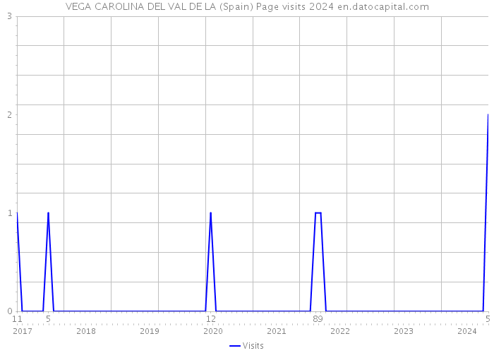 VEGA CAROLINA DEL VAL DE LA (Spain) Page visits 2024 
