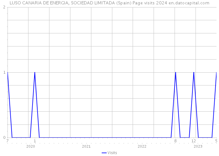 LUSO CANARIA DE ENERGIA, SOCIEDAD LIMITADA (Spain) Page visits 2024 