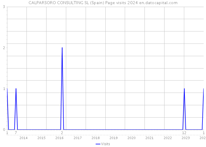 CALPARSORO CONSULTING SL (Spain) Page visits 2024 