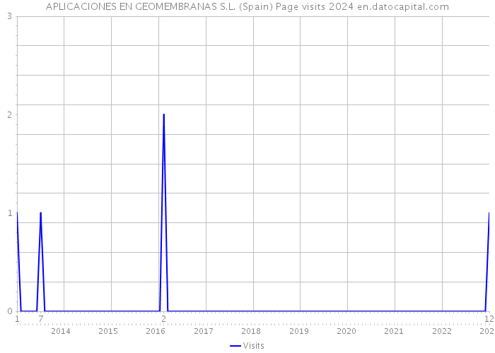 APLICACIONES EN GEOMEMBRANAS S.L. (Spain) Page visits 2024 