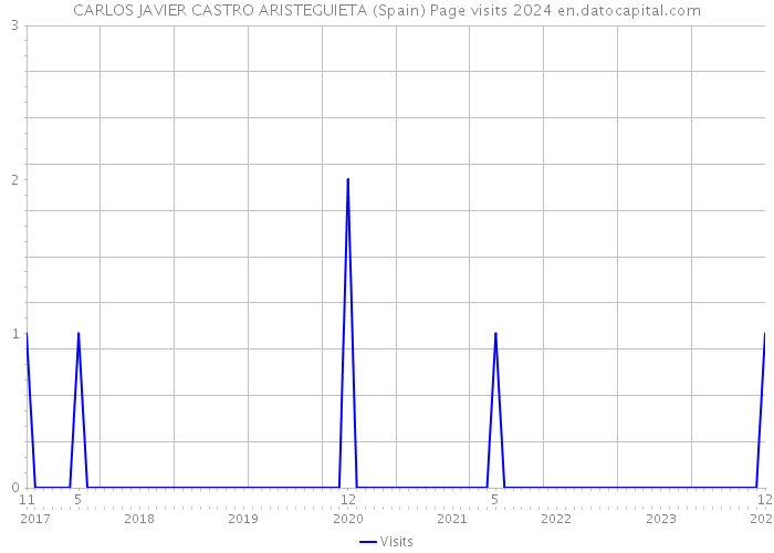 CARLOS JAVIER CASTRO ARISTEGUIETA (Spain) Page visits 2024 