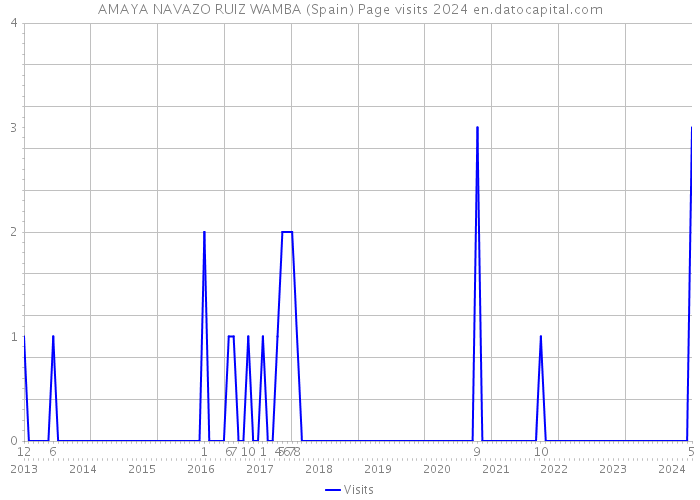 AMAYA NAVAZO RUIZ WAMBA (Spain) Page visits 2024 