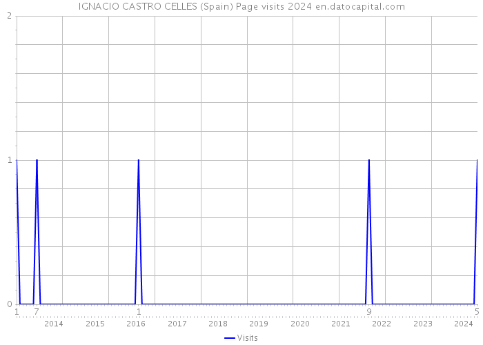 IGNACIO CASTRO CELLES (Spain) Page visits 2024 