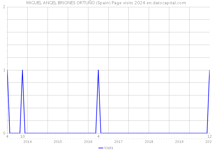 MIGUEL ANGEL BRIONES ORTUÑO (Spain) Page visits 2024 