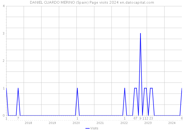 DANIEL GUARDO MERINO (Spain) Page visits 2024 