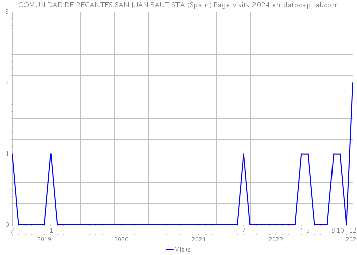 COMUNIDAD DE REGANTES SAN JUAN BAUTISTA (Spain) Page visits 2024 