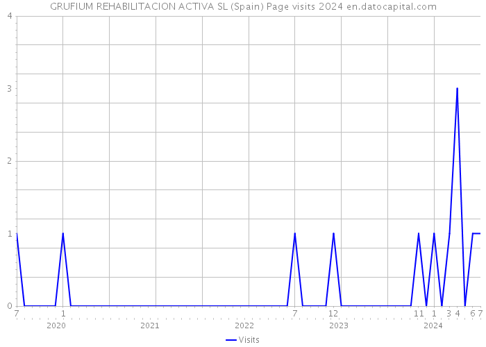 GRUFIUM REHABILITACION ACTIVA SL (Spain) Page visits 2024 