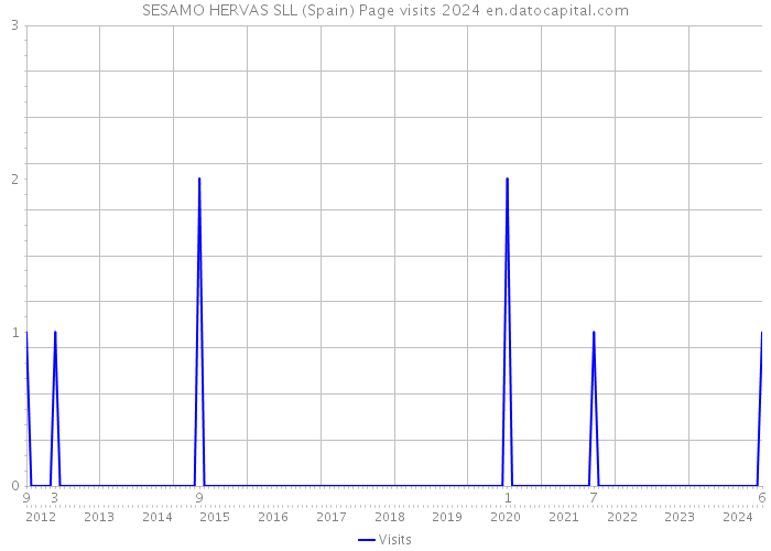 SESAMO HERVAS SLL (Spain) Page visits 2024 