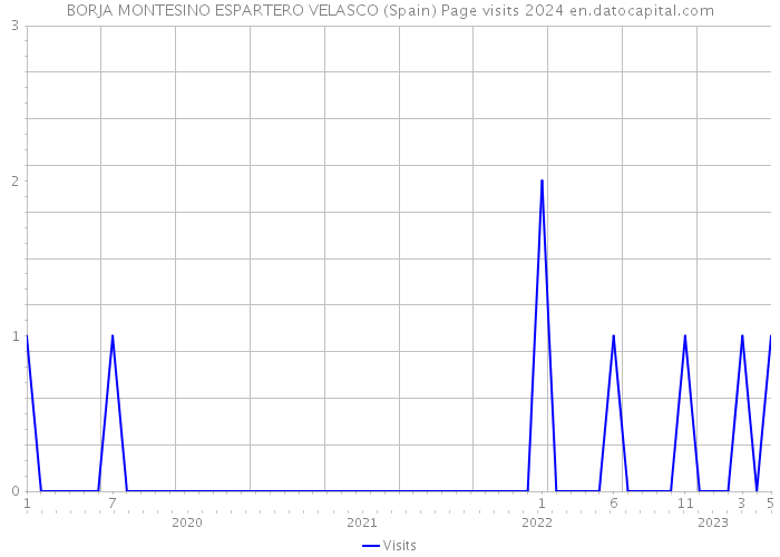 BORJA MONTESINO ESPARTERO VELASCO (Spain) Page visits 2024 