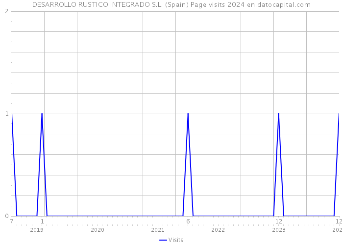 DESARROLLO RUSTICO INTEGRADO S.L. (Spain) Page visits 2024 