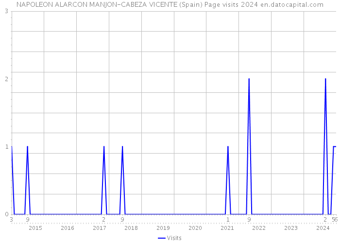 NAPOLEON ALARCON MANJON-CABEZA VICENTE (Spain) Page visits 2024 