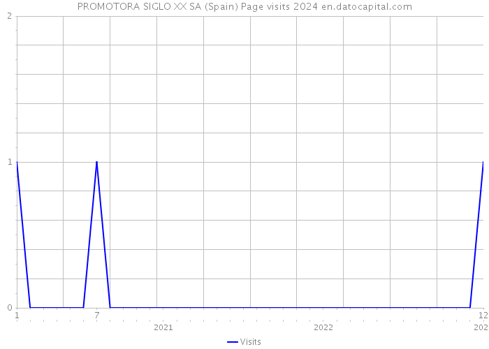 PROMOTORA SIGLO XX SA (Spain) Page visits 2024 
