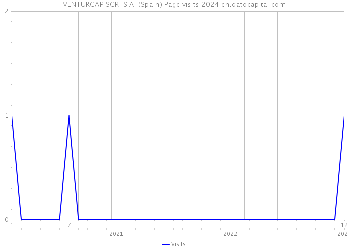 VENTURCAP SCR S.A. (Spain) Page visits 2024 