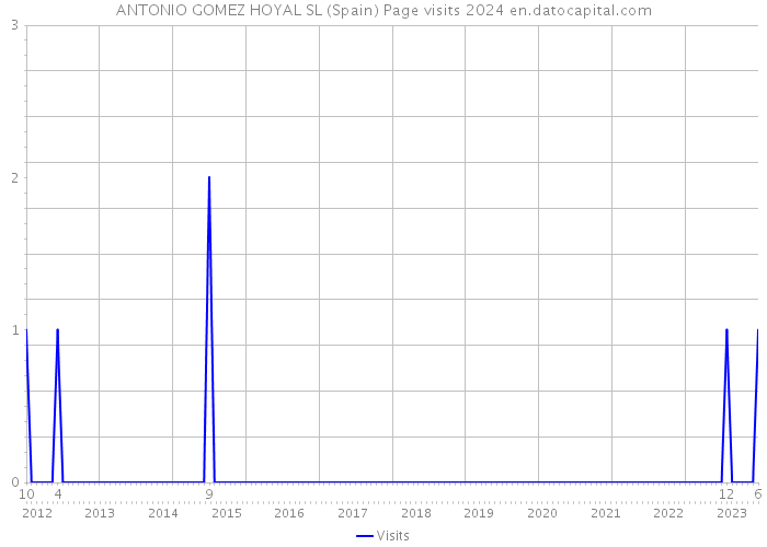 ANTONIO GOMEZ HOYAL SL (Spain) Page visits 2024 
