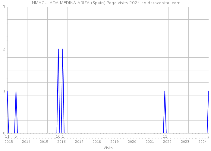 INMACULADA MEDINA ARIZA (Spain) Page visits 2024 