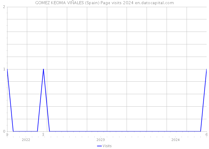 GOMEZ KEOMA VIÑALES (Spain) Page visits 2024 