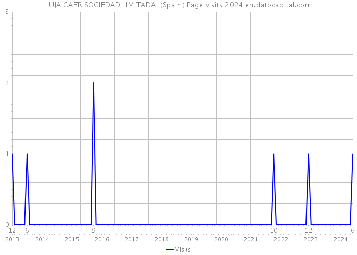 LUJA CAER SOCIEDAD LIMITADA. (Spain) Page visits 2024 