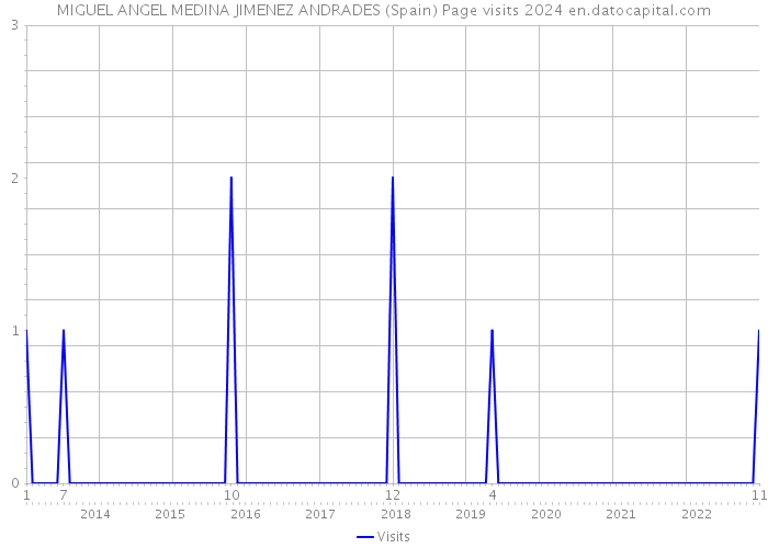 MIGUEL ANGEL MEDINA JIMENEZ ANDRADES (Spain) Page visits 2024 