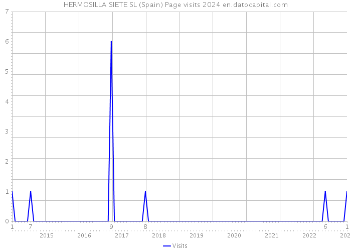 HERMOSILLA SIETE SL (Spain) Page visits 2024 