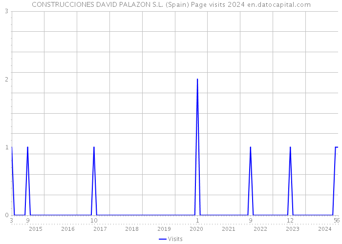 CONSTRUCCIONES DAVID PALAZON S.L. (Spain) Page visits 2024 