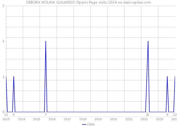 DEBORA MOLINA GUAJARDO (Spain) Page visits 2024 