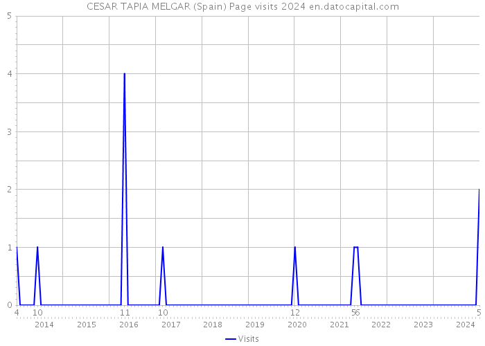 CESAR TAPIA MELGAR (Spain) Page visits 2024 