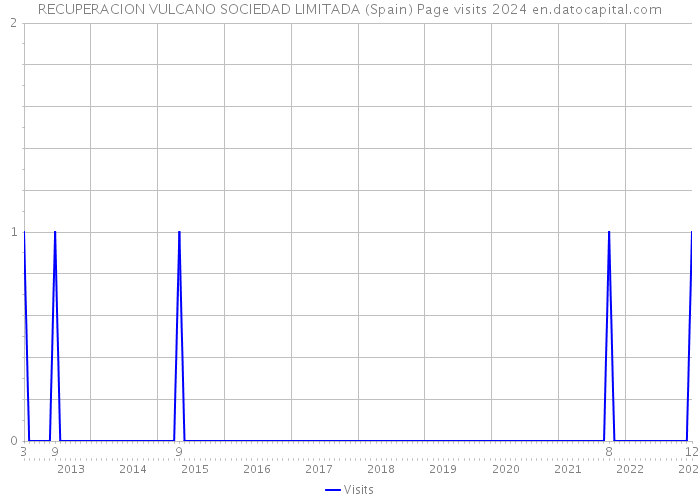 RECUPERACION VULCANO SOCIEDAD LIMITADA (Spain) Page visits 2024 