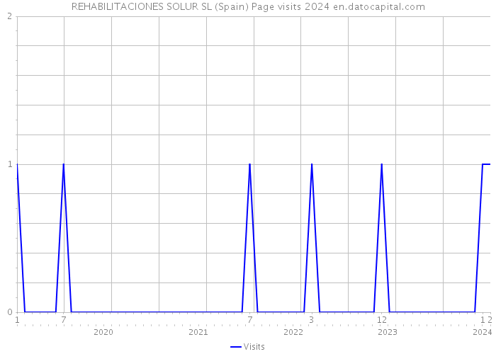 REHABILITACIONES SOLUR SL (Spain) Page visits 2024 