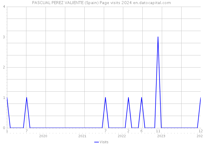 PASCUAL PEREZ VALIENTE (Spain) Page visits 2024 