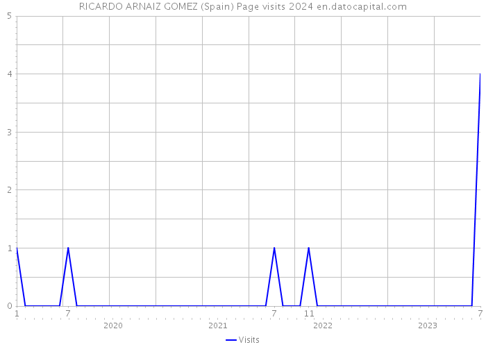 RICARDO ARNAIZ GOMEZ (Spain) Page visits 2024 