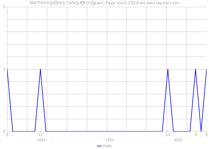 MATIAS IGLESIAS CASQUERO (Spain) Page visits 2024 