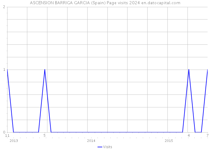 ASCENSION BARRIGA GARCIA (Spain) Page visits 2024 