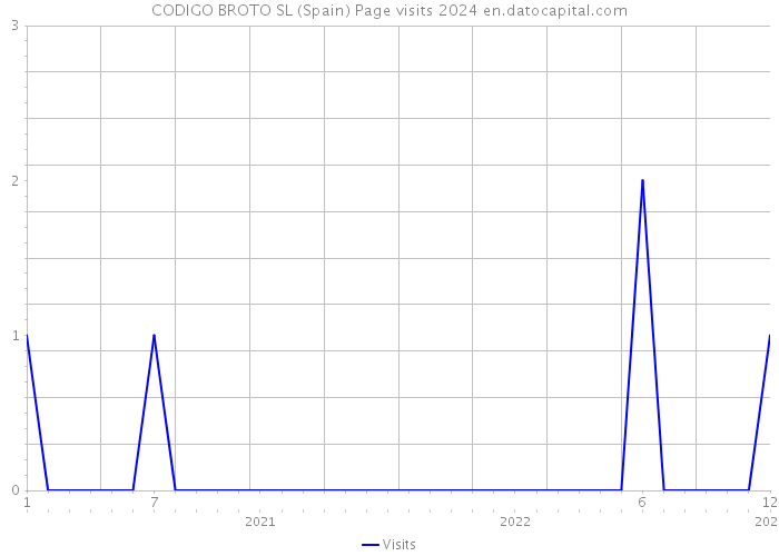 CODIGO BROTO SL (Spain) Page visits 2024 