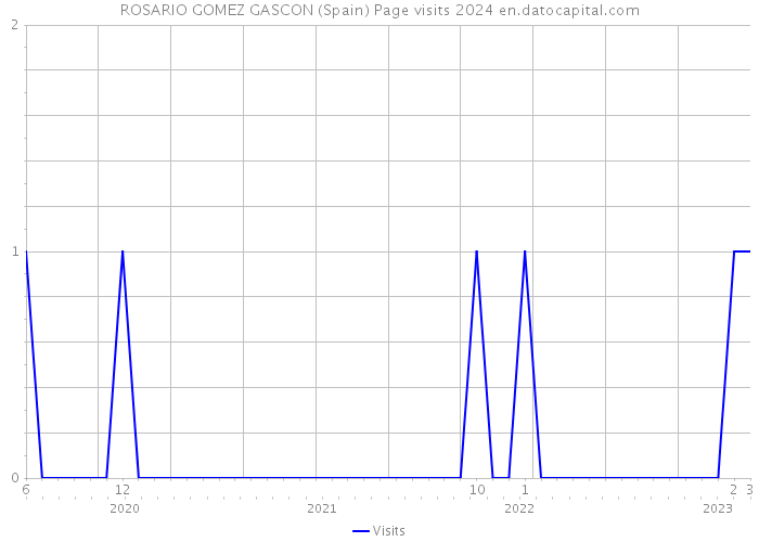ROSARIO GOMEZ GASCON (Spain) Page visits 2024 