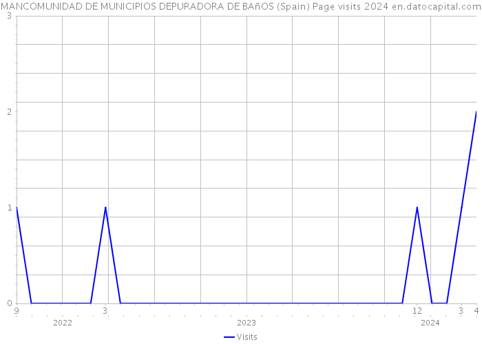 MANCOMUNIDAD DE MUNICIPIOS DEPURADORA DE BAñOS (Spain) Page visits 2024 