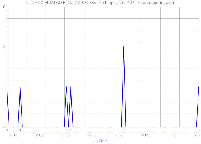 GIL LAGO FIDALGO FIDALGO S.C. (Spain) Page visits 2024 